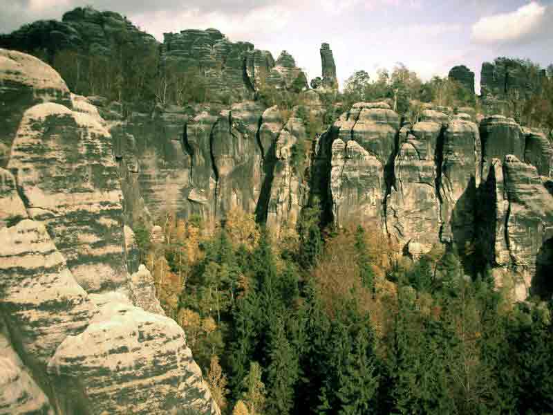 Die sächssische Schweiz - Felsengebirge aus dem Meer entstanden